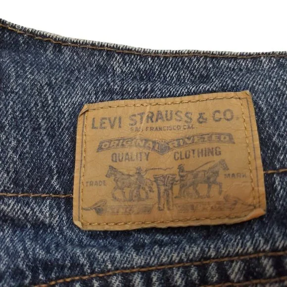 Vtg 80s USA Levis 921 S 18 (31x31 14" High Rise) Mom Tapered *Hemmed* Jeans A14 - Picture 7 of 11